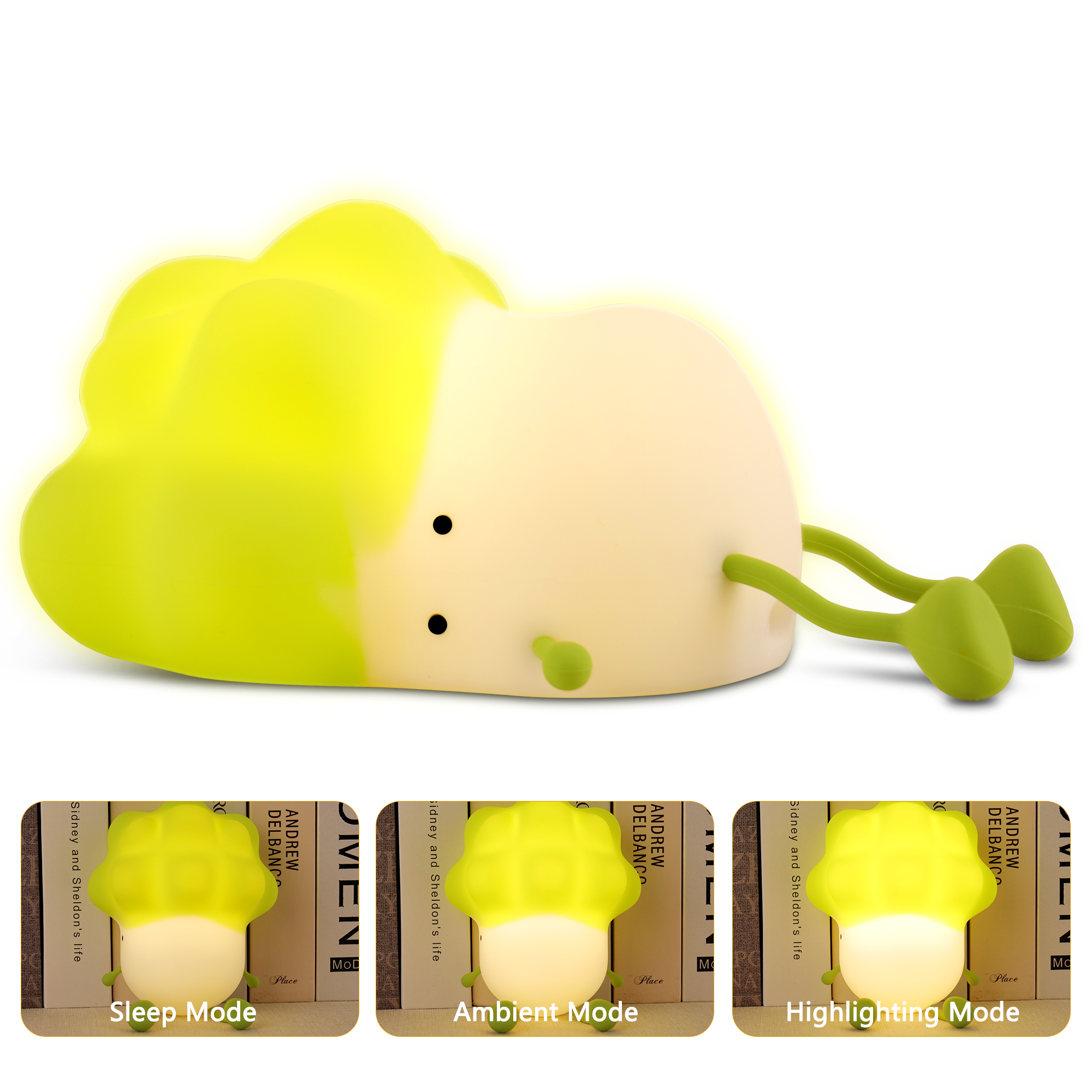 Ctnporpo Night Lights Rabbit Light 2024 New Cute Silicone Baby Animal