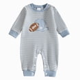 thumbnail image 1 of CAUYDY 0 3 6 9 12 18 24 Months Newborn Boy Coming Home Outfits Baby Clothes Preemie Long Sleeve Bodysuit Infant Boys Romper Fall Winter Toddler Pjs Blue for Sizes 0-3 Months, 1 of 9