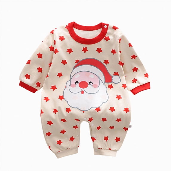 CAUYDY 0 3 6 9 12 18 24 Months Preemie Boys Sleepwear Baby Clothes Newborn Long Sleeve Romper Fall Winter Infant Boy Soft Pajamas Toddler Bodysuit Watermelon Red for Sizes 0-3 Months
