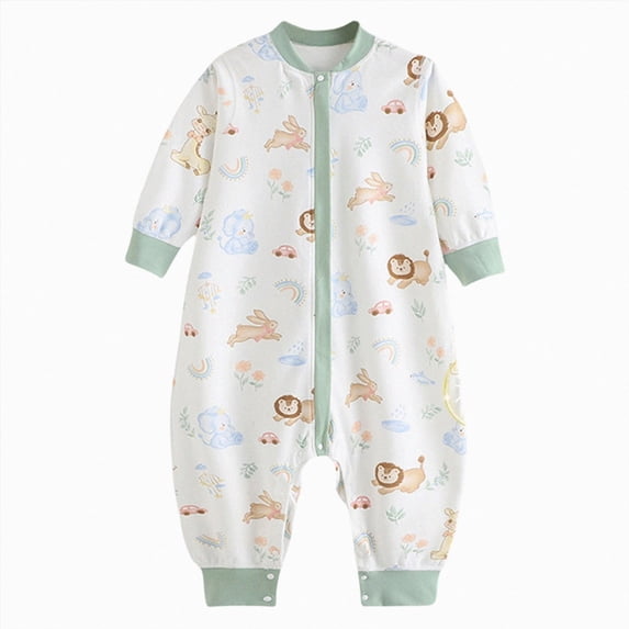 CAUYDY 0 3 6 9 Months 1T 2T Newborn Boy Coming Home Outfits Baby Sleepwear Preemie Long Sleeve Romper Infant Boys Pajamas Fall Winter Toddler Bodysuit Green for Sizes 5-6 Years