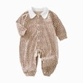 thumbnail image 1 of CAUYDY 0-3M 6-9M 12-18M Baby Boy Gift Newborn Clothing Preemie Long Sleeve Romper Infant Boys Sleepers Fall Winter Toddler Bodysuit Pajamas Rose Gold for Sizes 9-12 Months, 1 of 4