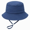 thumbnail image 1 of CAUYDY 1-5T Toddler Sun Hat UPF 50+ Sun Protection 6-18 Months Baby Cute Bucket Hats Kids Summer Beach Hats with Wide Brim for Newborn Boys & Girls (Sizes 12-36 Months,Navy), 1 of 4