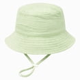 thumbnail image 1 of CAUYDY 1-5T Toddler Sun Hat UPF 50+ Sun Protection 6-18 Months Baby Cute Bucket Hats Kids Summer Beach Hats with Wide Brim for Newborn Boys & Girls (Sizes 12-36 Months,Green), 1 of 4