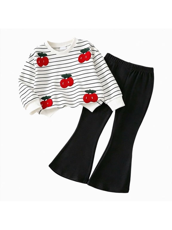 18 24 Months 3T 4T 5T 6T 7T Kid Girl Fall Winter Autumn Clothes Child Long Sleeve Pullover Pants 2PCS Matching Sets Children Princess Outfits Sizes 6-7 Years,White