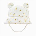 thumbnail image 1 of CAUYDY 18 Months Toddler Sun Hat 9-12 Months Baby Infant Girls Summer Cute Wide Brim Bucket Hats 2T 3T 4T Kids Boys Girls Adjustable Sun Protection Beach Hat (Sizes 3-12 Months,Beige), 1 of 6