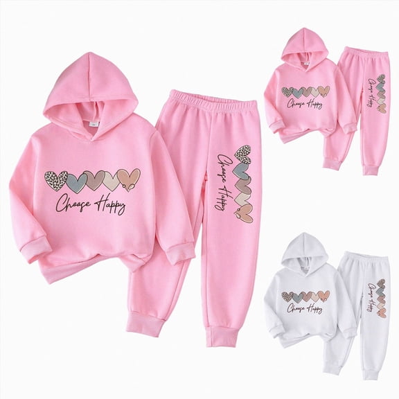CAUYDY 1T 2T 3T 4T 5T 6T 7T Child Girl Fall Winter Clothes Little Kids Long Sleeve Shirt Elastic Waist Pants 2PCS Matching Sets Kid Princess Outfits Sizes 6-7 Years,Red