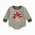 thumbnail image 1 of CAUYDY 1T 2T Baby Boy Pajamas Bodysuit Newborn Long Sleeve Romper Sleepers 3 6 9 Months Preemie Infant Fall Winter Clothes Cute Boys Jumpsuit Green for Sizes 0-3 Months, 1 of 8