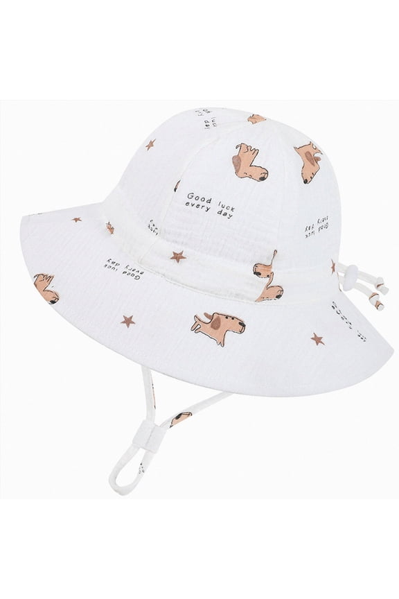 1T-4T Todller Sun Hats UPF 50+ 18-24 Months Baby Bucket Hat Girls Boys Protection Hat 6-12 Months Infant Wide Brim Beach Hat with Adjustable Chin Strap (Sizes 1-3 Years,Khaki)