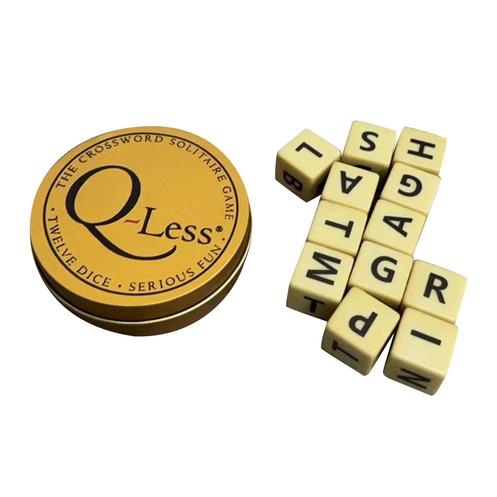 CAUYDY Q*less Dice Game with Twelve Dice Letters Set Qwirkle Game CAUYDY Q*less Dice Game with Twelve Dice Letters Set Qwirkle Game