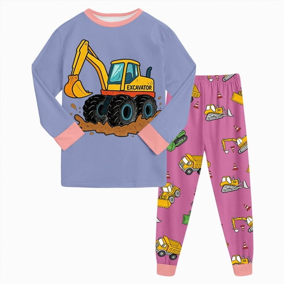 CAUYDY 24M 2T 3T 4T 5T Baby Boys Sleepers Child Clothing Soft Long Sleeve Top Elastic Pants 2PCS Set Toddler Pjs Little Kids Outfits for Boy Fall Winter Sizes 2-3 Years,Purple