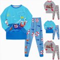 thumbnail image 1 of CAUYDY 2T 3T 4T 5T Baby Boy Clothes Cute Toddler Pajamas Fall Winter Long Sleeve Shirt Elastic Pants 2PCS Set Child Sleepers Little Kids Outfits for Boys Sizes 3-4 Years,Grey, 1 of 7