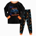 thumbnail image 1 of CAUYDY 2T 3T 4T 5T Child Boys Clothing Baby Sleepers Fall Winter Long Sleeve T-Shirt and Pants 2Pcs Set Toddler Pajamas Little Kid Outfits for Boy Sizes 4-5 Years,Orange, 1 of 8