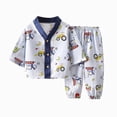 thumbnail image 1 of CAUYDY 2T 3T 4T 5T Child Girls Clothing Baby Sleepers Fall Winter Long Sleeve T-Shirt and Pants 2Pcs Set Toddler Pajamas Little Kid Outfits for Girl Sizes 4-5 Years,Dark Blue, 1 of 4