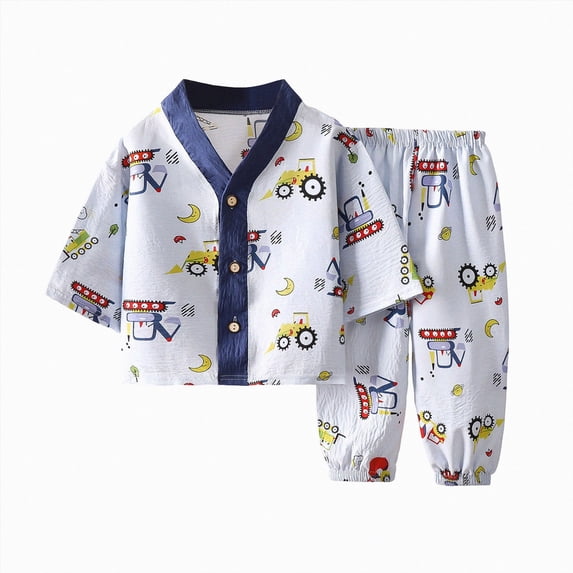 CAUYDY 2T 3T 4T 5T Child Girls Clothing Baby Sleepers Fall Winter Long Sleeve T-Shirt and Pants 2Pcs Set Toddler Pajamas Little Kid Outfits for Girl Sizes 4-5 Years,Dark Blue