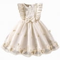 thumbnail image 1 of CAUYDY 2T 3T 4T Little Baby Girl Summer Dress 5T 6T 7T Kid Girls Tulle Dresses Ruffle Sleeveless Children's Birthday Party Wedding Graduation Ceremony Dress (Sizes 4-5 Years,F2-White), 1 of 5