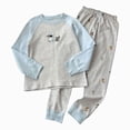 thumbnail image 1 of CAUYDY 2T-5T Child Boys Pjs Baby Sleepwear Fall Winter Long Sleeve T-Shirt and Elastic Pants 2Pcs Soft Set Little Kid Clothing Toddler Outfits for Boy Sizes 4-5 Years,Sky Blue, 1 of 7
