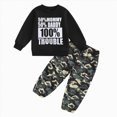 thumbnail image 1 of CAUYDY 3 6 9 12 18 24 Months 1-5T Baby Boy Photoshoot Outfits Toddler Long Sleeve Pullover and Elastic Pants 2PCS Clothes Set Fall Winter Gift for Infant White for Sizes 18-24 Months, 1 of 4