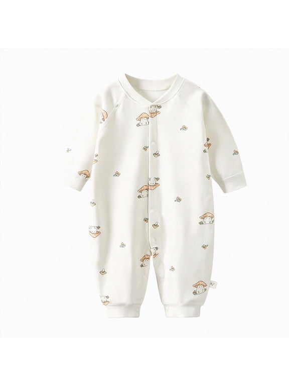 3 6 9 12 18 24 Months Baby Girl Going Home Outfit Newborn Clothes Preemie Long Sleeved Sleepers Infant Girls Pajamas Fall Winter Romper Sizes 3-6 Months,Orange
