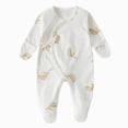 thumbnail image 1 of CAUYDY 3 6 9 12 18 24 Months Newborn Boy Coming Home Outfits Baby Sleepers Preemie Clothing Long Sleeve Bodysuit Fall Winter Infant Boys Pajamas Romper Gold for Sizes 1-3 Months, 1 of 8