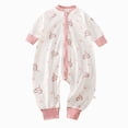 thumbnail image 1 of CAUYDY 3 6 9 12 18 24 Months Newborn Girl Coming Home Outfits Baby Sleepers Preemie Clothing Long Sleeve Bodysuit Fall Winter Infant Girls Pajamas Romper Sizes 12-18 Months,Pink, 1 of 5