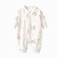 thumbnail image 1 of CAUYDY 3 6 9 12 18 24 Months Preemie Girls Loungewear Newborn Long Sleeve Bodysuit for Boys Baby Fall Winter Romper Infant Sleepers Sizes 12-18 Months,Pink, 1 of 5
