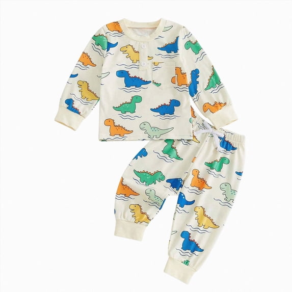 CAUYDY 3 6 9 12 18 Months Baby Boys Fall Winter Clothes 2T 3T 4T 5T Toddler Long Sleeve Sweatshirt Pants 2Pcs Cute Set Newborn Picture Outfits Green for Sizes 18-24 Months