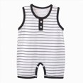 thumbnail image 1 of CAUYDY 3 6 9 Months 1T 2T Preemie Girls Clothing Newborn Short Sleeved Loungewear for Boys Baby Spring Summer Bodysuit Infant Romper Sizes 18-24 Months,Black, 1 of 9