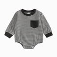 thumbnail image 1 of CAUYDY 3 6 9 Months Preemie Clothes Boy Newborn Sleepers 1T 2T Baby Boys Long Sleeve Romper Pajamas Infant Bodysuit Fall Winter Black for Sizes 0-3 Months, 1 of 7