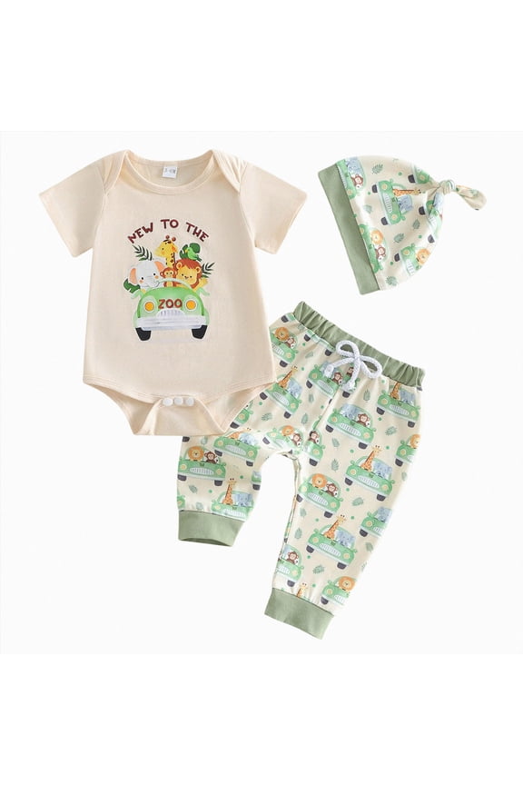 3M 6M 9M 1T 2T Toddler Boy Romper Set Baby Boys Short Sleeve Clothes Infant Fall Winter Bodysuit Newborn Outfit Sizes 0-3 Months,Beige