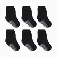 thumbnail image 1 of CAUYDY 5 6 7 Years Kids Socks Set 6PC School Girls Grip Crew Socks Mid Cut for Fall Winter Spring Summer Sizes 5-7 Years, 1 of 4