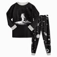 thumbnail image 1 of CAUYDY 5-6T 7-8Y 9-10Y Kid Sleepwear Boy Photoshoot Outfits Long Sleeved Shirt and Pants 2Pcs Cute Set Boys Fall Winter Pajamas Sizes 8-9 Years,Light Gray, 1 of 8