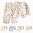 thumbnail image 1 of CAUYDY 5T 6T 7T 8Y 9Y 10Y Child Girl Pajamas Kids Gift Long Sleeved Shirt Elastic Waist Pants 2PCS Set Girls Fall Winter Outfits Sizes 8-9 Years,Light Pink, 1 of 5