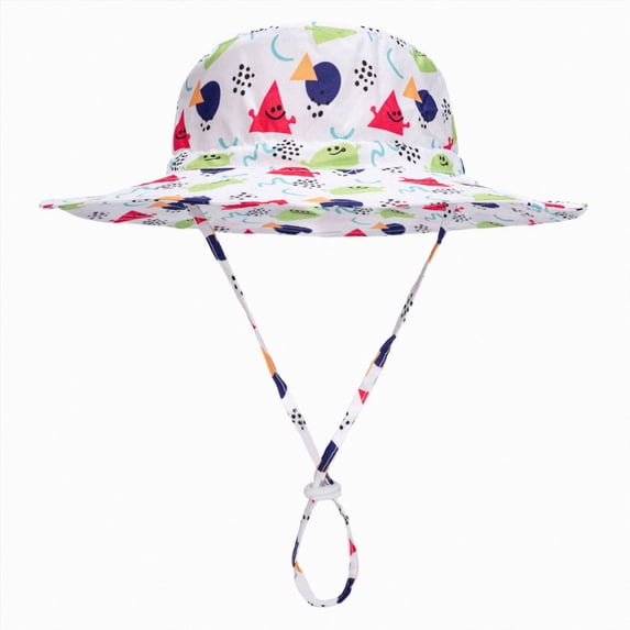 CAUYDY 6 12 18 Months Baby Sun Hats 2T 3T 4T Toddler Sun Hat 5-10T Kids Summer UPF 50+ for Girls Boys Adjustable Beach Hats with Bucket Wide Brim (Sizes 3-6 Years,Watermelon Red)