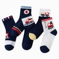 thumbnail image 1 of CAUYDY 6 7 8 Years School Boys Floor Socks 5PC Set Kids Cute Mid Calf Crew Socks for Fall Winter Spring Sizes 6-8 Years, 1 of 8