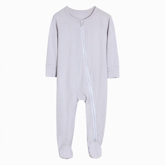 CAUYDY Baby Boy Coming Home Outfits Newborn Clothes 6 9 12 18 Months Preemie Long Sleeve One-Pieces Fall Winter Infant Boys Pajamas Toddler Romper Grey for Sizes 3-6 Months
