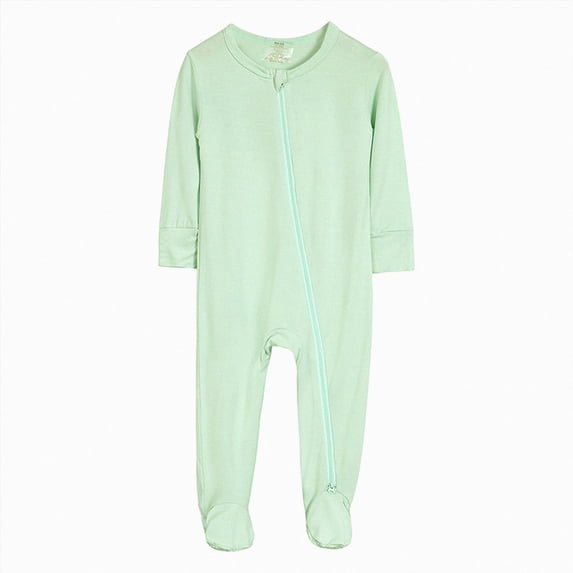 CAUYDY Baby Boy Coming Home Outfits Newborn Clothes 6 9 12 18 Months Preemie Long Sleeve One-Pieces Fall Winter Infant Boys Pajamas Toddler Romper Green for Sizes 18-24 Months