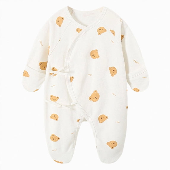 CAUYDY Baby Boy Coming Home Outfits Newborn Sleepers Preemie Clothing Fall Winter Long Sleeved Bodysuit Infant Boys Romper Pajamas 3 6 9 Months 1T 2T Yellow for Sizes Newborn