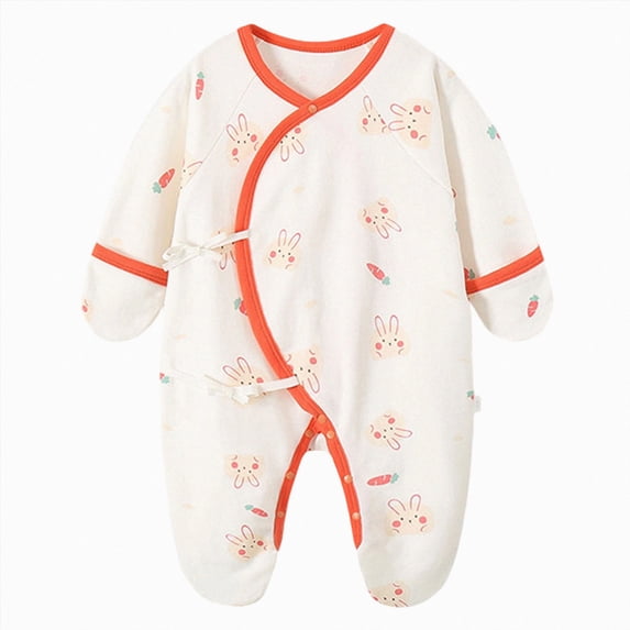 CAUYDY Baby Boy Coming Home Outfits Newborn Sleepers Preemie Clothing Fall Winter Long Sleeved Bodysuit Infant Boys Romper Pajamas 3 6 9 Months 1T 2T Red for Sizes 3-6 Months