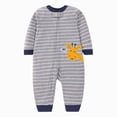 thumbnail image 1 of CAUYDY Baby Boy Gift Newborn Sleepers Preemie Clothing 3-6M 9-12M 18-24M Long Sleeve Romper Fall Winter Infant Boys Soft Pajamas Toddler Bodysuit Grey for Sizes 18-24 Months, 1 of 7