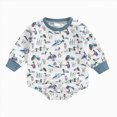 thumbnail image 1 of CAUYDY Baby Boy Gift Newborn Sleepers Preemie Clothing Fall Winter Long Sleeve Romper Infant Boys Pajamas Toddler One-Pieces 0 3 6 9 Months 1T 2T White for Sizes 12-18 Months, 1 of 6