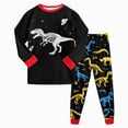 thumbnail image 1 of CAUYDY Baby Boy Sleepwear Child Clothes Fall Winter Long Sleeved Top Elastic Waist Pants 2PCS Soft Set Toddler Pajamas Little Kids Outfits for Boys 2T-5T Sizes 2-3 Years,Red, 1 of 5