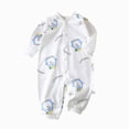 thumbnail image 1 of CAUYDY Baby Boys Romper Newborn Clothes Fall Winter Preemie Long Sleeve Bodysuit Infant Boy Pajamas Toddler Sleepwear 6 9 12 18 Months Light Blue for Sizes 0-3 Months, 1 of 5