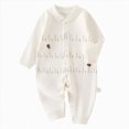 thumbnail image 1 of CAUYDY Baby Girl Coming Home Outfits Newborn Sleepers 0 3 6 9 12 18 24 Months Preemie Clothes Long Sleeve Bodysuit Infant Girls Pajamas Fall Winter Romper Sizes 10-16 Months,White, 1 of 7