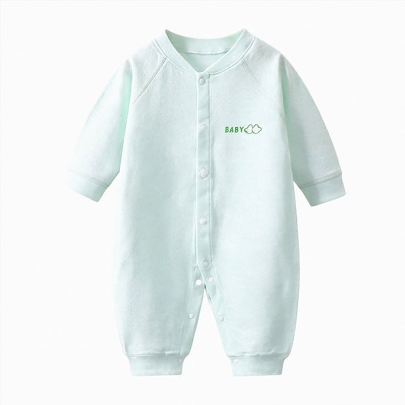 CAUYDY Baby Girl Gift Newborn Sleepers Preemie Clothing Fall Winter Long Sleeve Romper Infant Girls Pajamas Toddler One-Pieces 0 3 6 9 Months 1T 2T Sizes 1-2 Months,Green