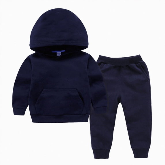 CAUYDY Baby Photoshoot Outfits for Boy 2T 3T 4T 5T Infant Long Sleeved Shirt Elastic Pants 2PCS Matching Set 0 3 6 9 12 Month Newborn Fall Winter Clothes Navy for Sizes 4-5 Years