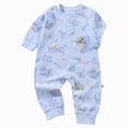 thumbnail image 1 of CAUYDY Baby Pjs for Boys Infant Fall Winter Clothing 3 6 9 12 18 24 Months Preemie Long Sleeve Loungewear for Girls Newborn Soft Bodysuit Sizes 12-18 Months,Sky Blue, 1 of 7