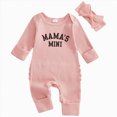 thumbnail image 1 of CAUYDY Boy Pajamas for Infant Preemie Long Sleeved Clothes for Girl Newborn Jumpsuit 6 9 12 18 Months Fall Winter Baby One-Pieces Sizes 3-6 Months,Light Pink, 1 of 7