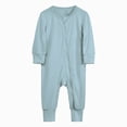 thumbnail image 1 of CAUYDY Boy Sleepwear for Infant Preemie Long Sleeve Pjs for Girl Newborn Clothing 3-6M 9-12M 18-24M Fall Winter Baby Loungewear Sizes 3-6 Months,Light Blue, 1 of 5