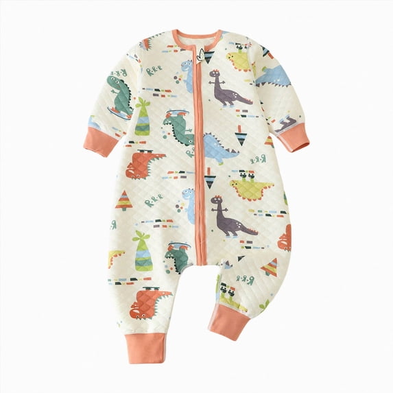 CAUYDY Boys Sleepers for Newborn Baby Clothing Preemie Long Sleeve Romper Fall Winter Infant Boy Pajamas Toddler Bodysuit 3 6 9 12 18 24 Months Orange for Sizes 4-5 Years
