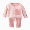 thumbnail image 1 of CAUYDY Child Boys Pjs Baby Clothes 24M 2T 3T 4T 5T Fall Winter Long Sleeve T-Shirt Elastic Pants 2 Piece Set Toddler Sleepers Little Kid Outfits for Boy Sizes 2-3 Years,Pink, 1 of 5
